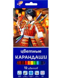 Карандаши цветные Аниме, 12 цветов