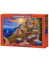 Puzzle-1500. Романтический вечер в Позитано