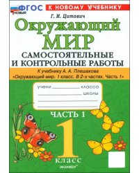 Окружающий мир. 1 класс. Самостоятельные и контрольные работы к учебнику А.А. Плешакова. Часть 1