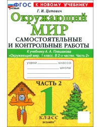 Окружающий мир. 1 класс. Самостоятельные и контрольные работы к учебнику А.А. Плешакова. Часть 2