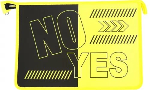 Папка для тетрадей &quot;YES NO&quot;, пластиковая, А4, одно отделение (AMc_60033)