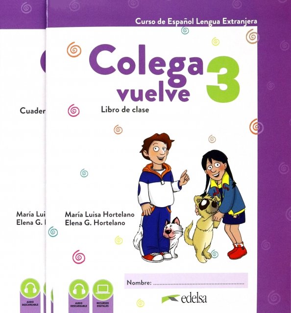 Colega vuelve 3 (A2.1). Pack alumno. Libro, Ejercicios, Carpeta de láminas