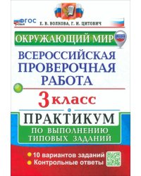 ВПР. Окружающий мир. 3 класс. Практикум по выполнению типовых заданий. 10 вариантов заданий