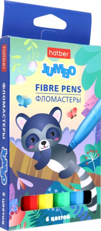 Фломастеры Jumbo, 6 цветов