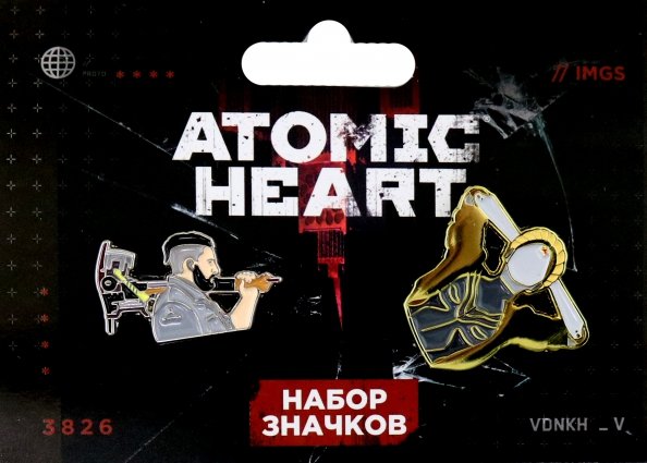 Набор значков Atomic heart. Майор Нечаев