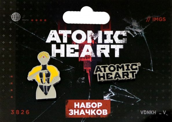 Набор значков Atomic heart. Атомная Близняшка