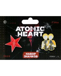 Набор значков Atomic heart. Атомное Сердце