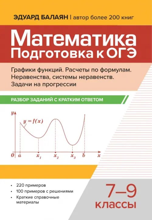 Математика. Подготовка к ОГЭ. Графики функций. 7-9 классы