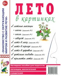 Лето в картинках: наглядное пособие для педагогов, логопедов, воспитателей и родителей