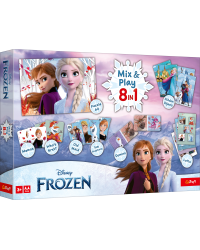 TREFL FROZEN 8in1 Mix&play набор настольных игр