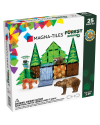 MAGNA-TILES Магнитный конструктор Лесные животные, 25 деталей