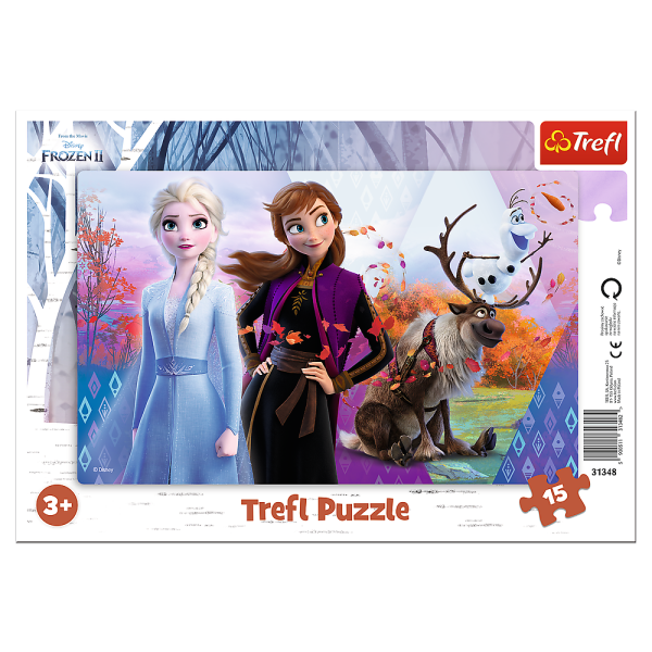 TREFL FROZEN Пазл в рамке Холодное сердце 2, 15 шт.