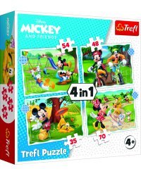 TREFL DISNEY Комплект пазлов 4в1 Микки-Маус