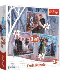 TREFL FROZEN Комплект пазлов 3в1 Холодное сердце 2