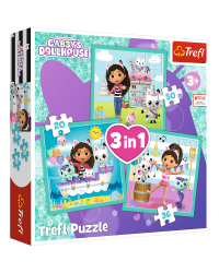 TREFL GABBY´S DOLLHOUSE Комплект пазлов 3в1