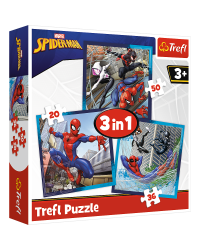 TREFL SPIDER-MAN Комплект пазлов 3в1 Человек-паук