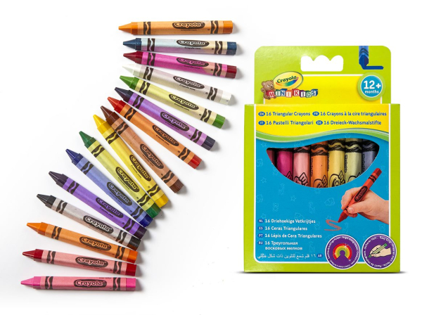 CRAYOLA MINIKIDS Треугольные мелки 16 шт.