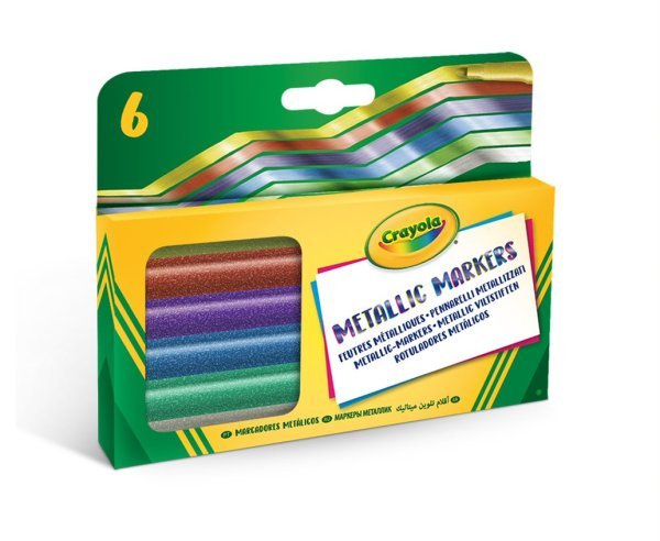 CRAYOLA Маркеры, металлик, 6 шт.