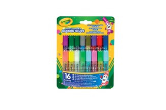 CRAYOLA Жидкий клей с блестками, 16 цветов