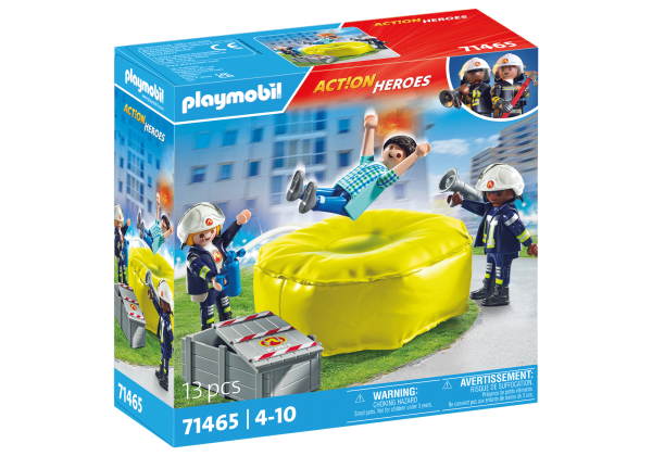 PLAYMOBIL ACTION HEROES Пожарный с воздушной подушкой 71465