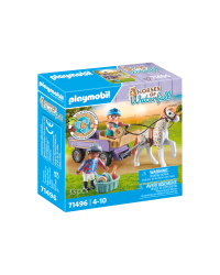 PLAYMOBIL HORSES OF WATERFALL Пони-карета 71496