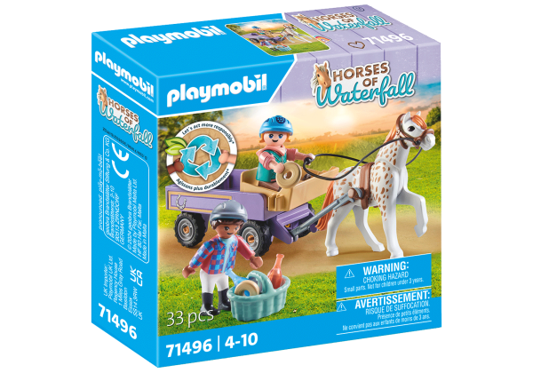 PLAYMOBIL HORSES OF WATERFALL Пони-карета 71496