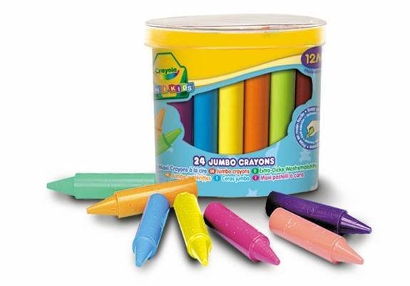 CRAYOLA MINIKIDS Большие восковые мелки, 24 шт.