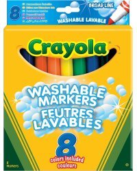 CRAYOLA Смываемые фломастеры, 8 цветов