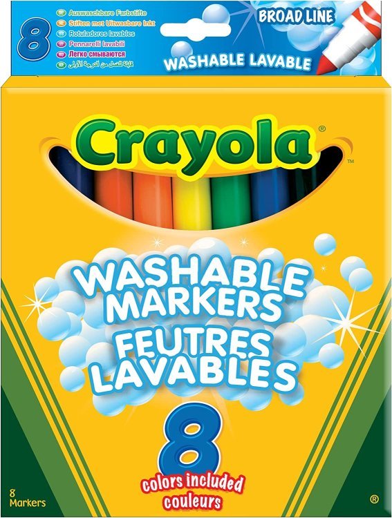 CRAYOLA Смываемые фломастеры, 8 цветов