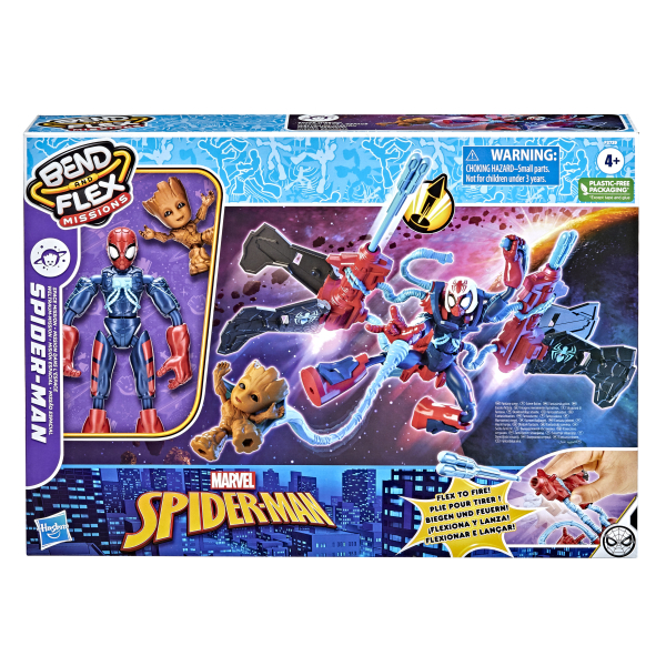 SPIDER-MAN Комплект Bend and Flex Spd Space Mission Jet, 15 см