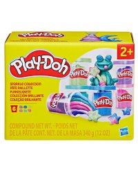 PLAY-DOH масса для лепки Блестки, 6 шт