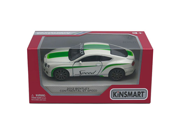 KINSMART Металлическая моделька Bentley Continental GT Speed 2012, маштаб 1:38