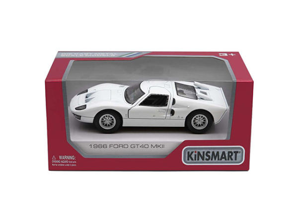 KINSMART Металлическая моделька 1966 Ford GT40 MKII, масштаб 1:38