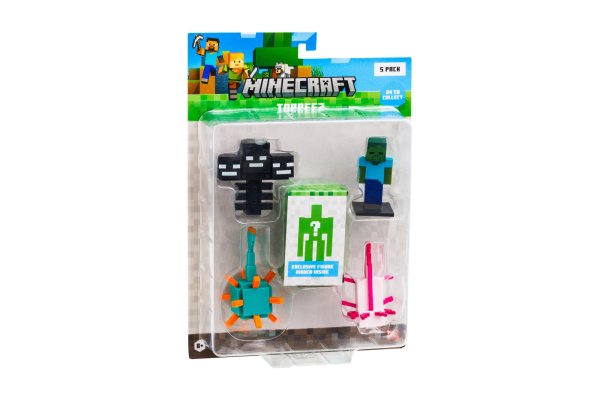 MINECRAFT 3D фигурка, 5 шт в комплекте