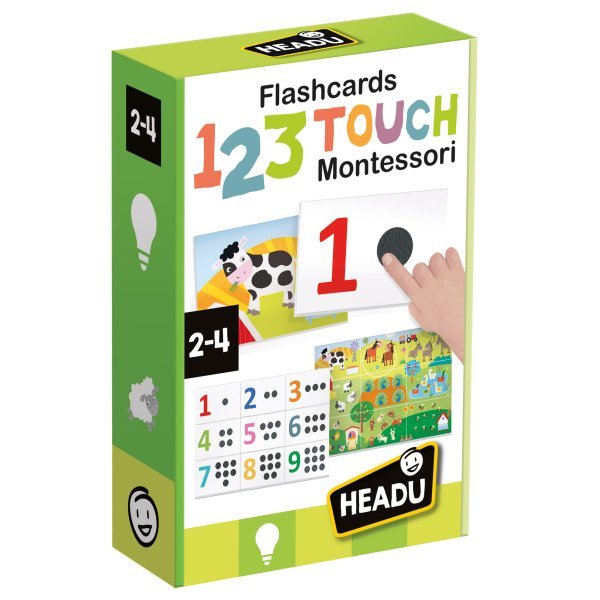 HEADU Montessori Тактильные карточки 123 Touch