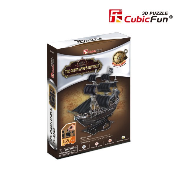 CUBICFUN 3D пазл Корабль Месть королевы Анны